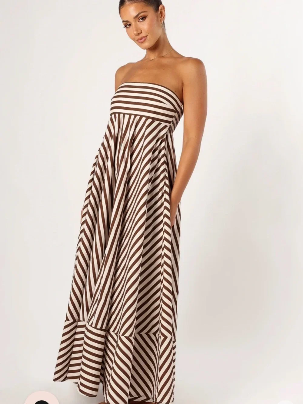 Petal & Pup Bowie Maxi Strapless Dress - Picture 2 of 5